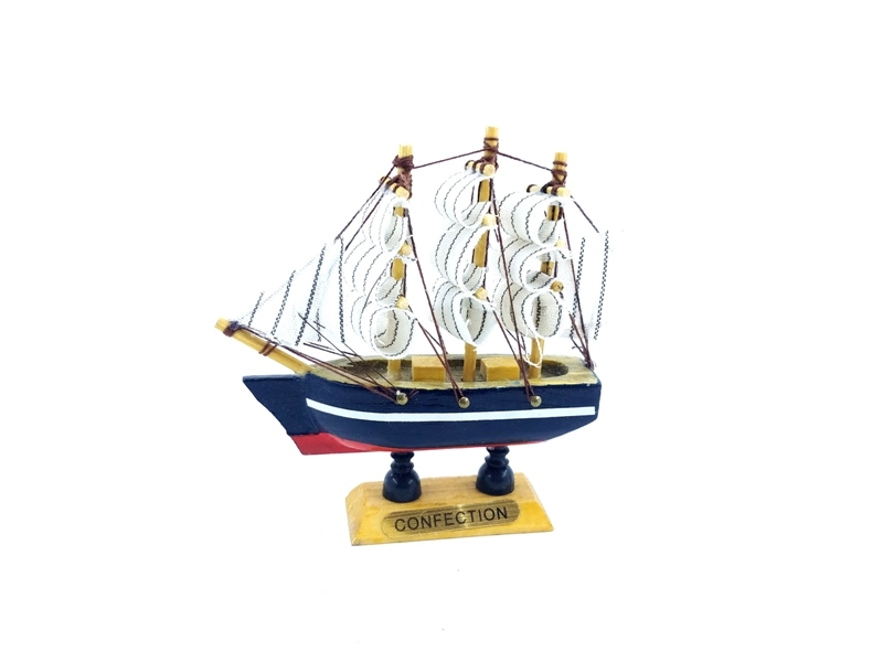 Wholesale Wooden Sailing Ship 12 cm