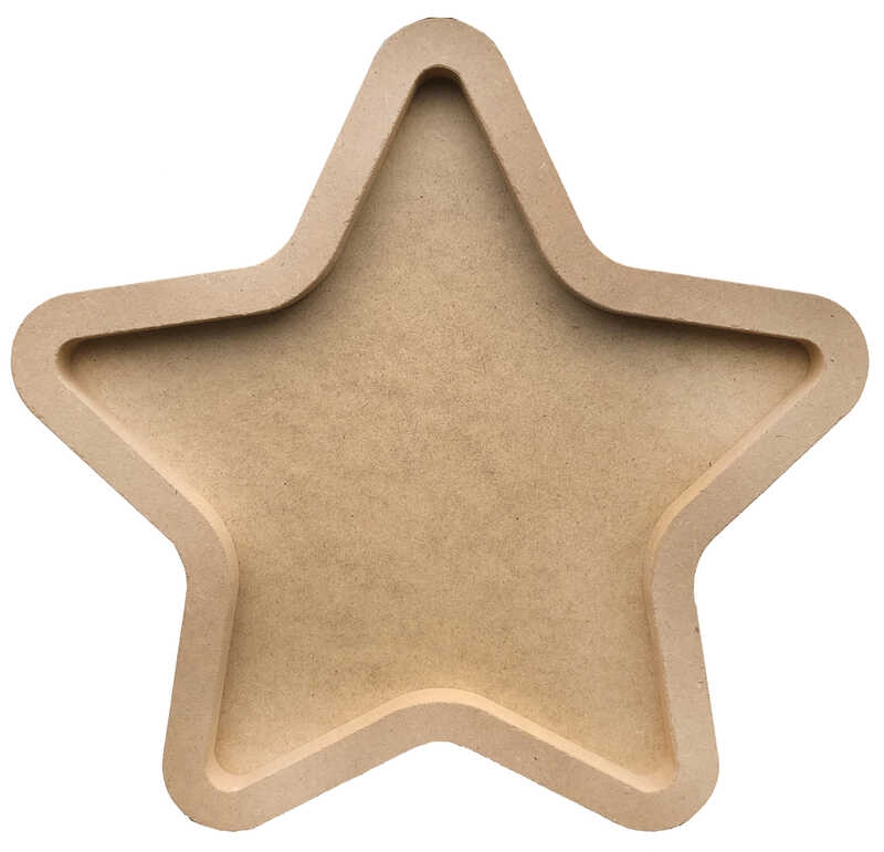 Wholesale Wooden Star Door Ornament