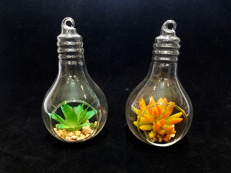 Wholesale Bulb Shaped Glass Terrarium Trinket