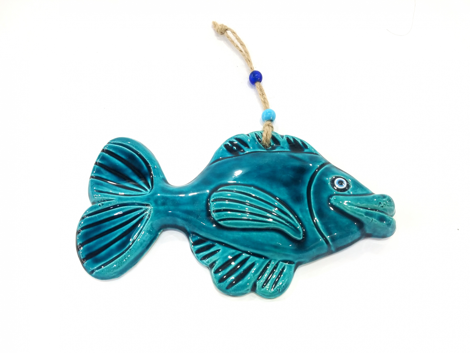 Wholesale Fish Design Ceramic Wall Ornament