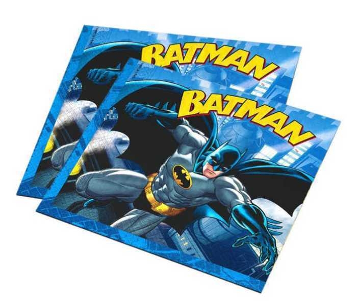 Wholesale Batman Themed Birthday Napkins 16 pcs