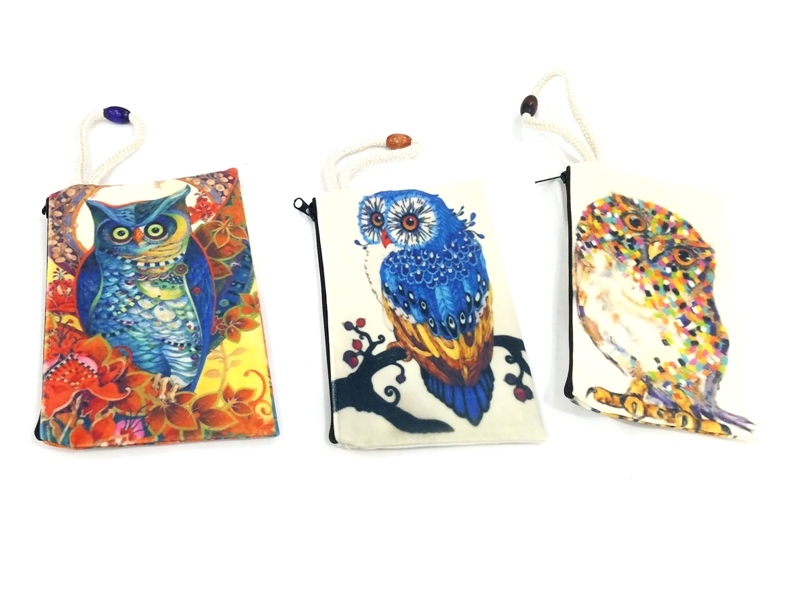 Wholesale Owl Printed Tote Wallet