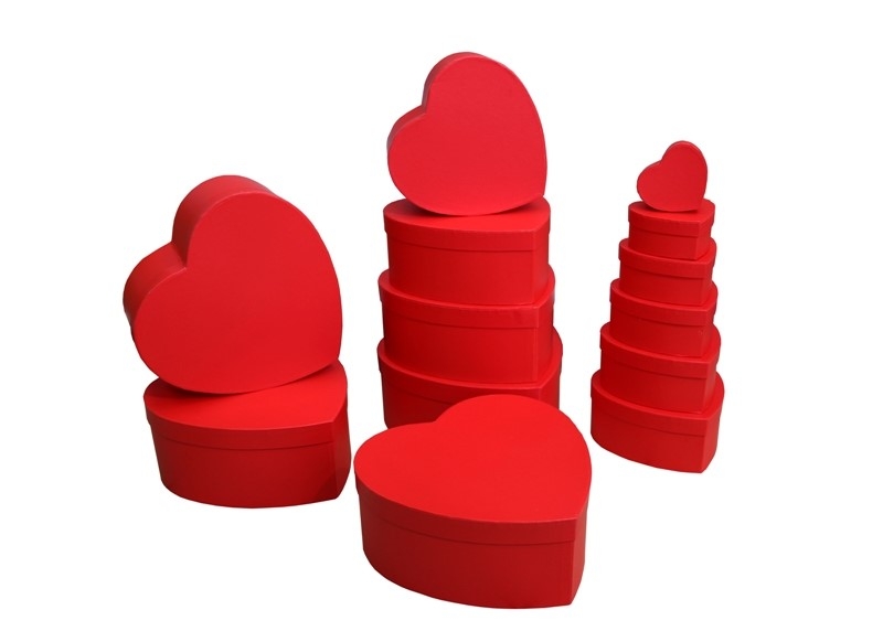 Wholesale Big Size 10 Pcs Heart Shaped Gift Boxes