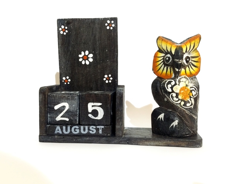 Wholesale Large Wooden Owl Calendar