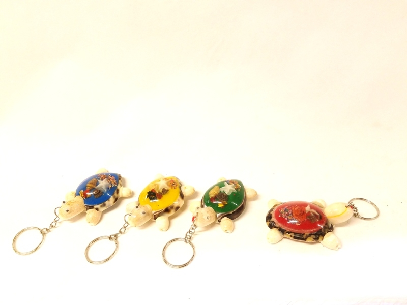 Wholesale Glass Turtle Keychain