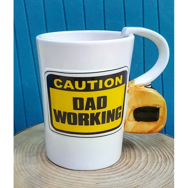 Wholesale Caution Dad Working Father's Day Gift Mug