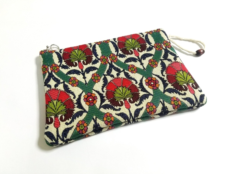 Wholesale Floral Pattern Woven Wallet Bag