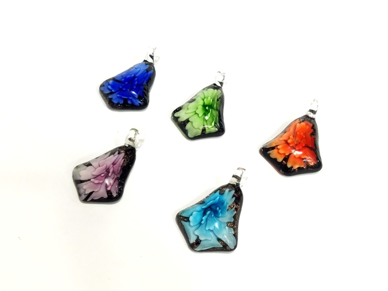 Wholesale Flower Glass Pendant