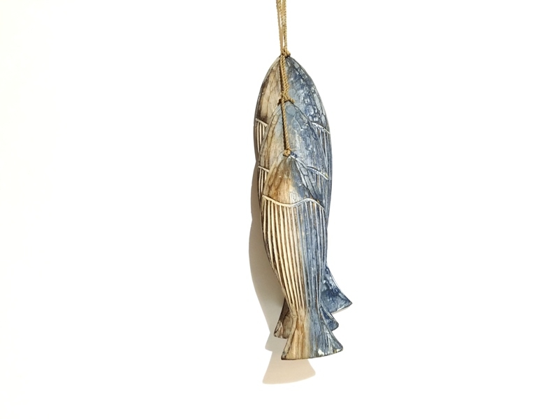 Wholesale Decorative Wooden 3 Piece Fish Wall Ornament