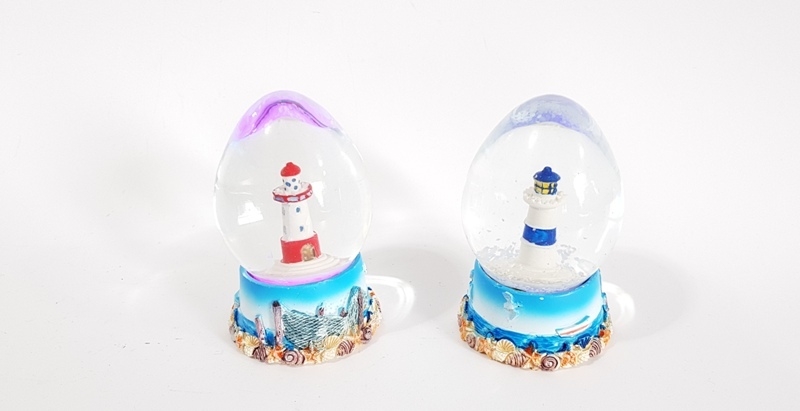 Wholesale Seaside Souvenirs Light Water Globe With Lights