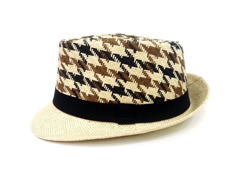 Wholesale Patterned Corded Fedora Hat Men