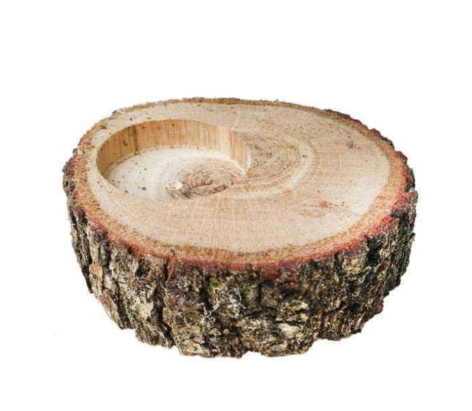 Wholesale Natural Wood Log Candle Holder