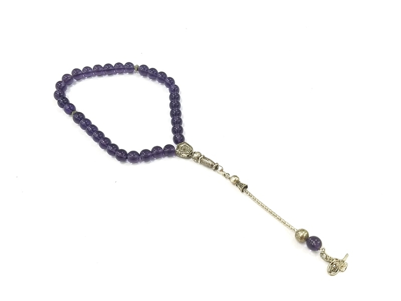 Wholesale Natural Stone Purple Amethyst Rosary