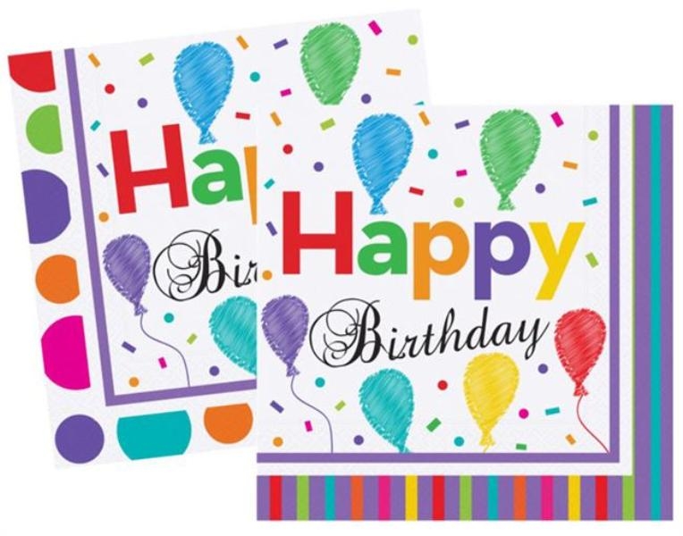 Wholesale Birthday Printed Paper Napkin