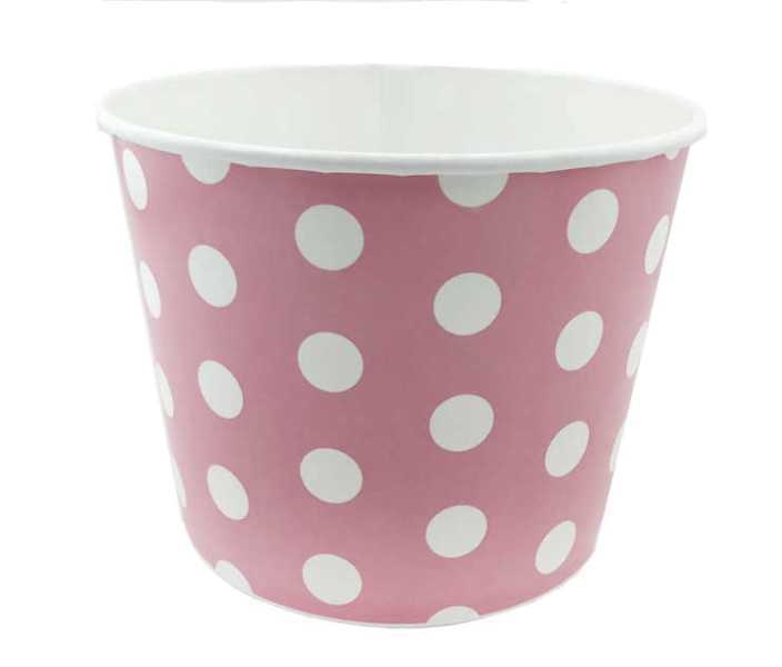 Wholesale Birthday Party Supplies Polka Dot Cardboard Bowl 8 pcs