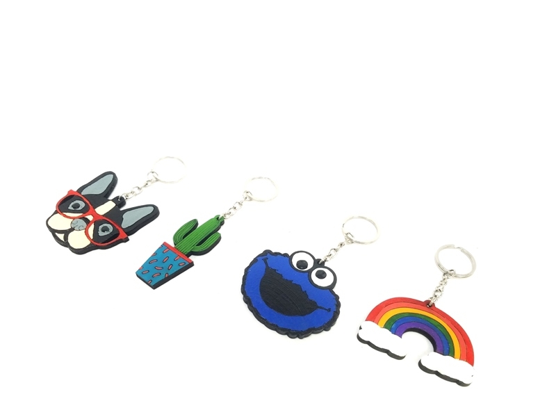 Wholesale Hand Painted Wooden Keychain