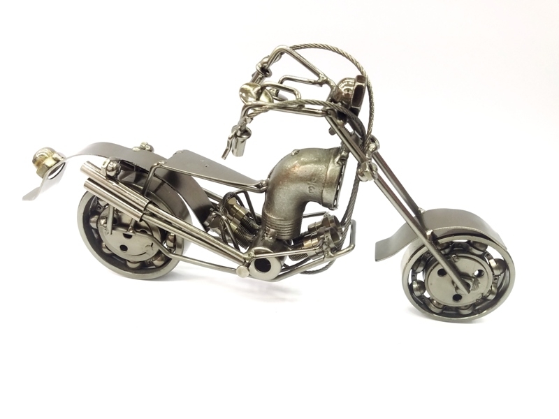 Wholesale Tumbled Metal Motorcycle Trinket