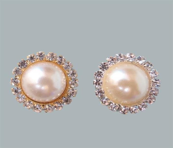 Wholesale Round Wedding Candy Pearls With Stones Around 10 pcs