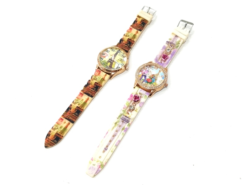 Wholesale Eiffel Tower Women's Wristwatch With Stone