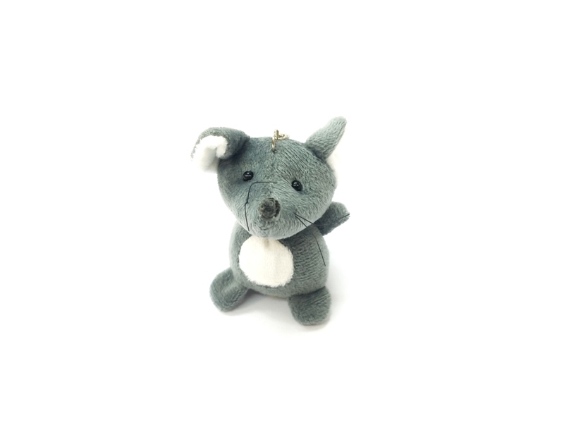 Wholesale Mouse Shaped Plush Keychain