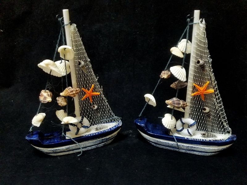 Wholesale Fish Figure Sailing Ship Boat Trinket