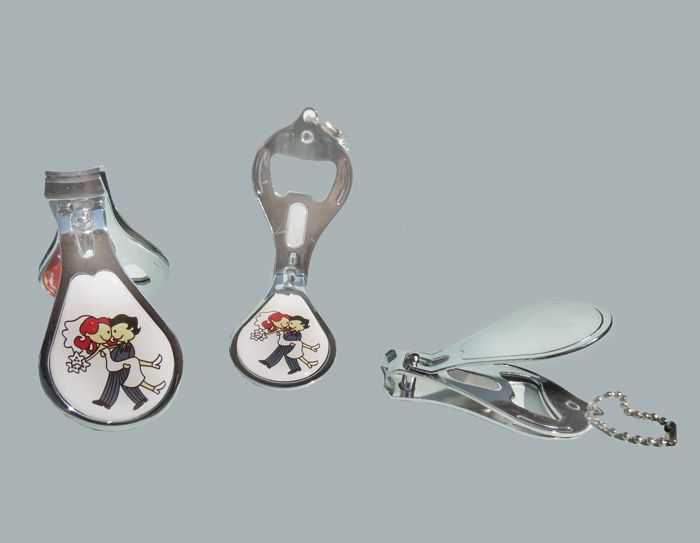 Wholesale Bride Groom Design Nail Clipper Cap Opener