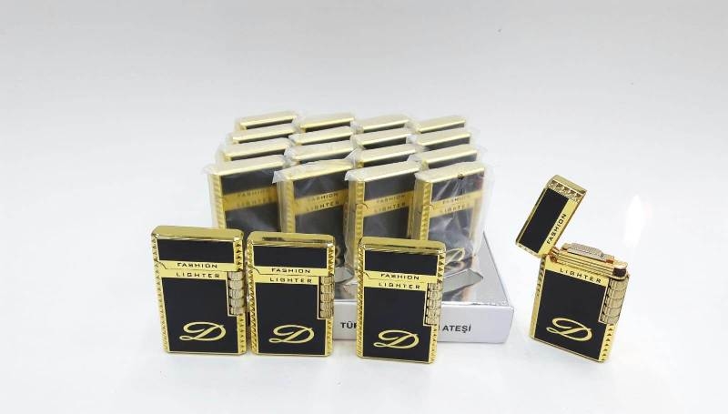 Wholesale Gold Black Stone Dupont Lighter