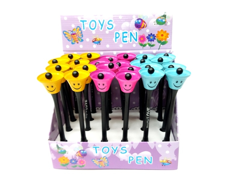 Wholesale Smiley Face School Bell Shaped Pen