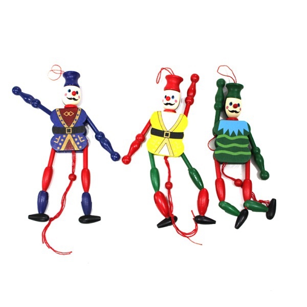 Wholesale Wooden Soldier Puppet Toy with Moving Rope