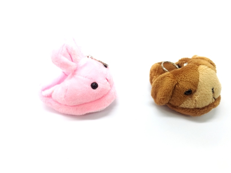 Wholesale Animal Figured Slippers Shaped Keychain