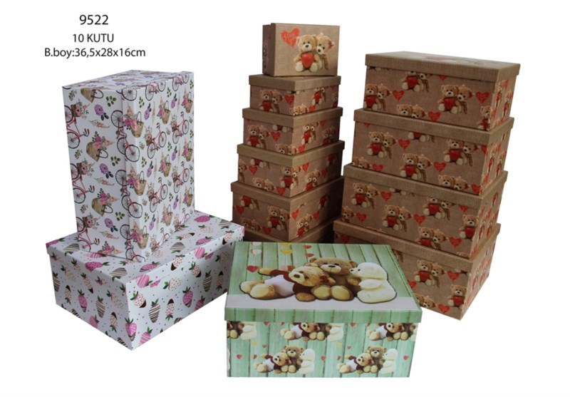 Wholesale 10 Nested Cardboard Gift Box