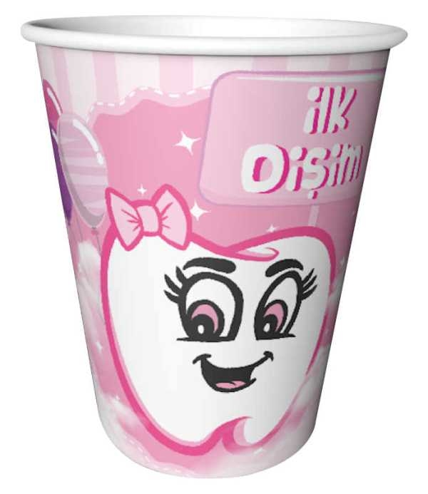 Wholesale My First Tooth Girl Boy Paper Cup 8 pcs