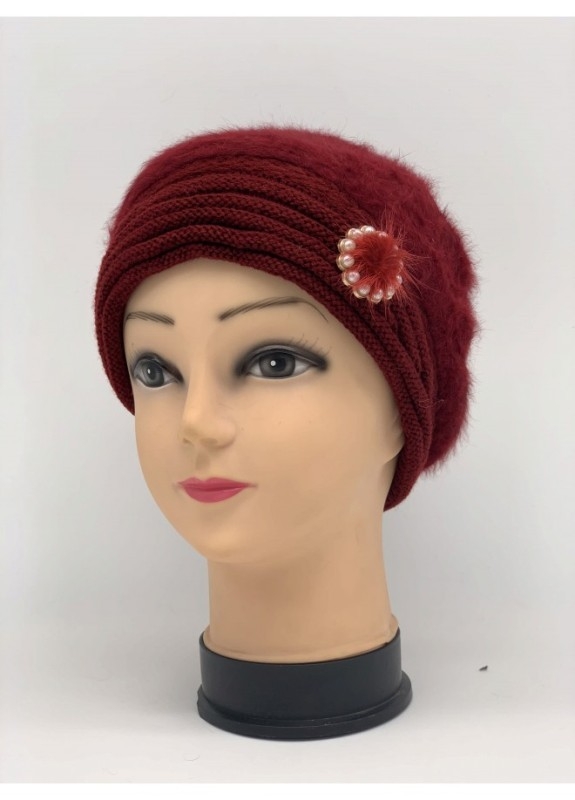 Wholesale Angora Hat With Pearls