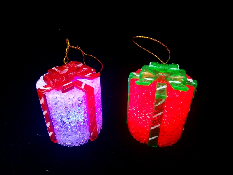 Wholesale Lighted Pine Tree Ornament Gift Wrap Lamp