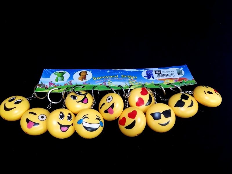 Wholesale Luminous Sound Emoji Keychain