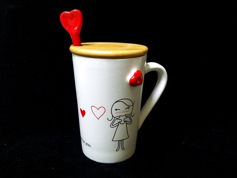 Wholesale Heart Spoon Lover Themed Mug & Cup