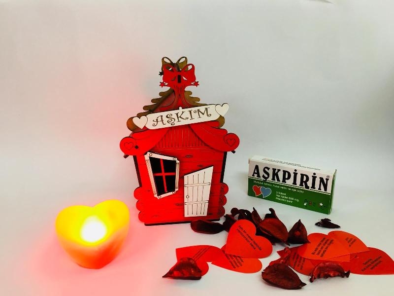 Wholesale Heart Lamp and Love Word Wooden Home Gift Boxes