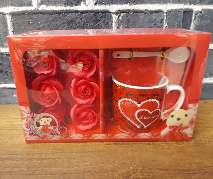 Wholesale Heart and Flower Gift Cup & Cup