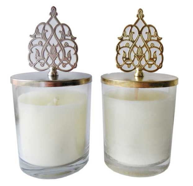 Wholesale Lid Glass Cup Candle Holder Wedding Candy