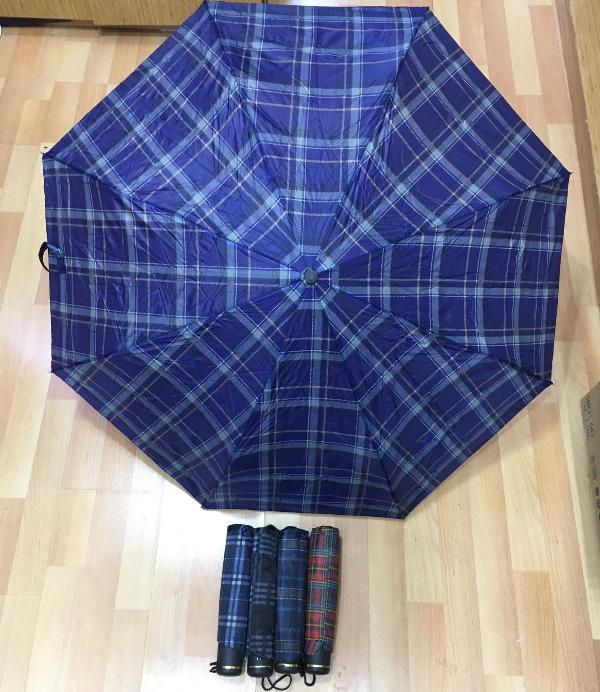 Wholesale Foldable Cheap Checkered Men's Umbrella