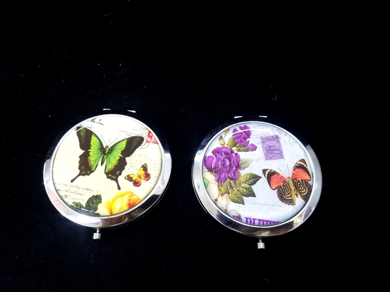 Wholesale Butterfly Pattern Pocket Mirror