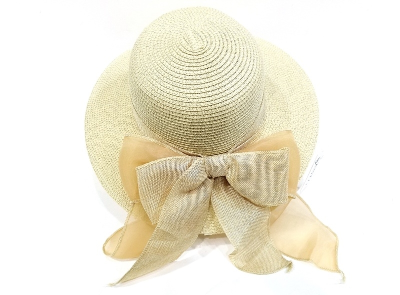 Wholesale Linen Ribbed Summer Straw Hat 2A