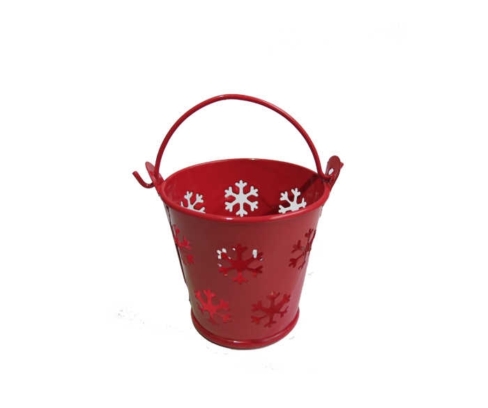 Wholesale Henna Gifts Metal Red Bucket