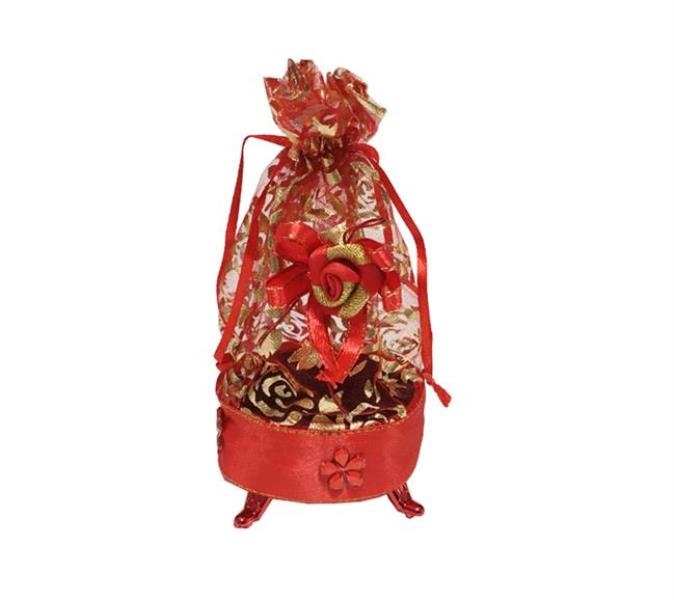 Wholesale Red Gold Silver Color Henna and Snack Stand Box Pouch