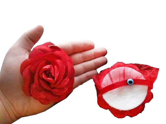 Wholesale Red Color Henna Hand Rose 12 Pcs