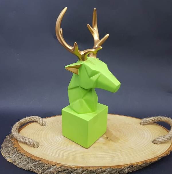 Wholesale Cubic Model Deer Sculpture Trinket