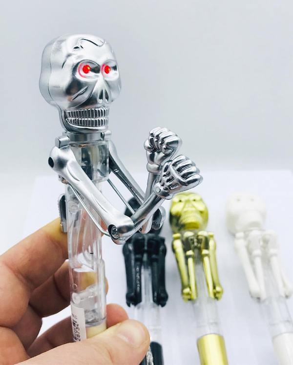 Wholesale Skull Boxer Lighted Ballpoint Pen