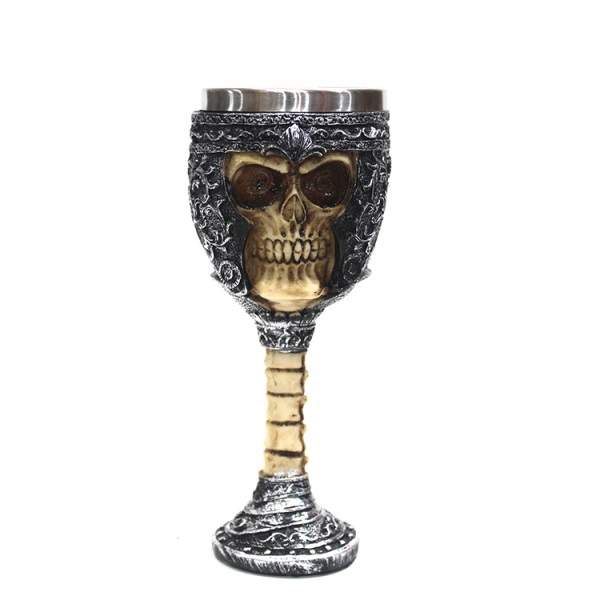 Wholesale Skull Armored Knight Wine Glass