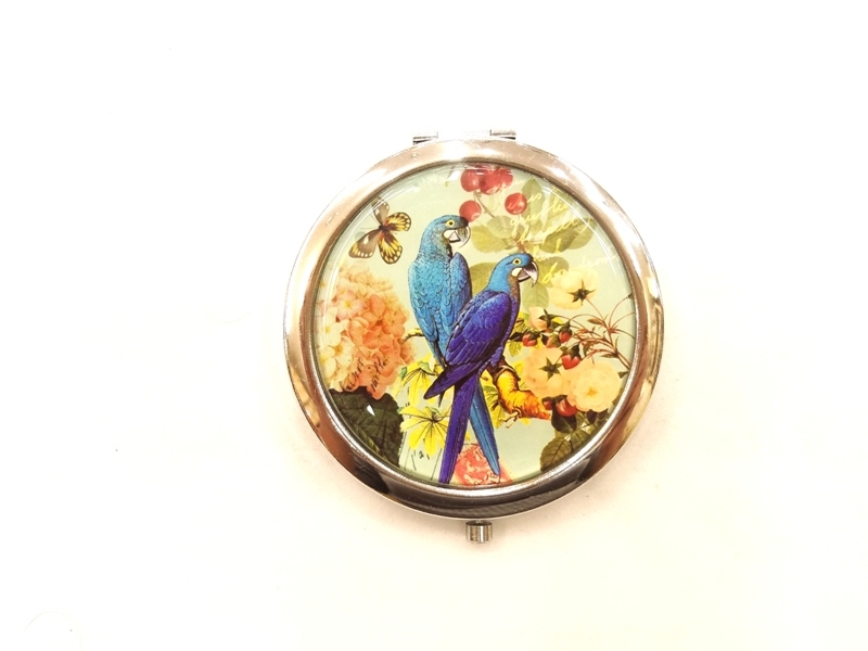 Wholesale Bird Pattern Mini Makeup Mirror