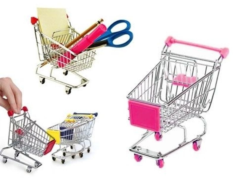 Wholesale Shopping Trolley Basket Pen Holder